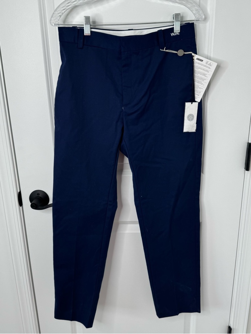 Wood Wood Men's Navy Tristan  trouser Pants small NWT